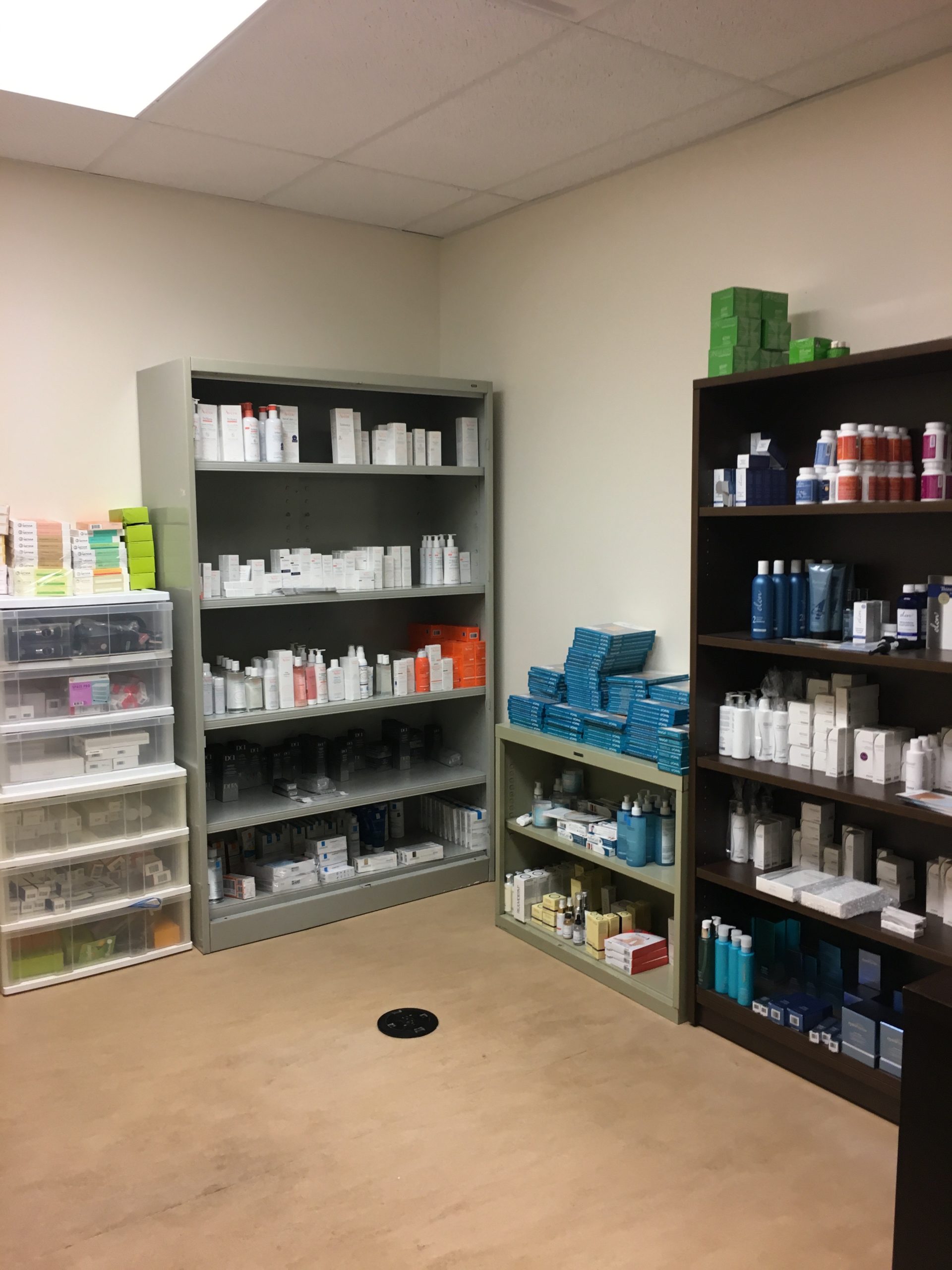 Our first inventory room at DermWarehouse